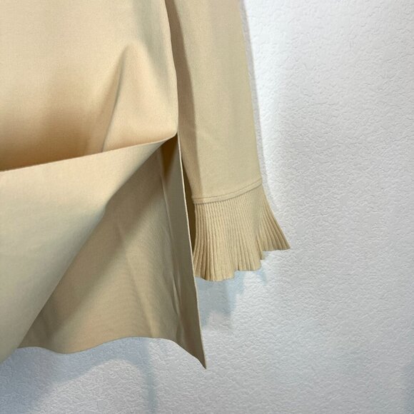 Theory Tunic Top Sweater Ivory Bell Sleeve Minimalist Small - Picture 8 of 10